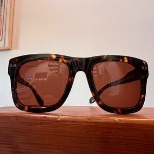 Derek Lam DYLZ tortoise shell polarized sunglasses
